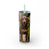 Skinny Tumbler with Straw – 20 oz Stainless Steel Cup