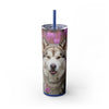 Skinny Tumbler with Straw – 20 oz Stainless Steel Cup