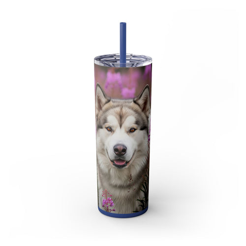 Skinny Tumbler with Straw – 20 oz Stainless Steel Cup