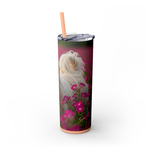 Skinny Tumbler with Straw – 20 oz Stainless Steel Cup