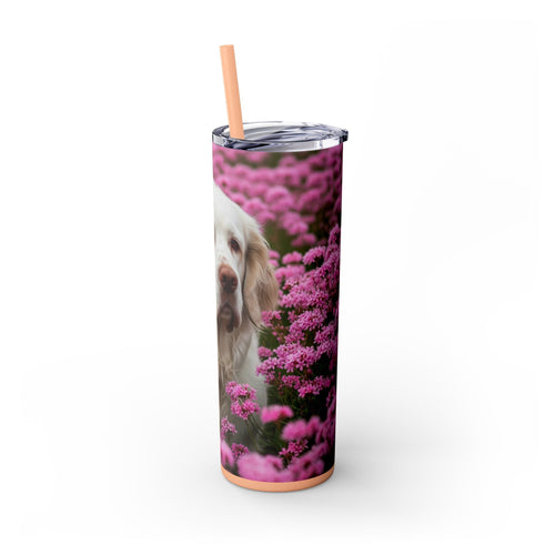 Skinny Tumbler with Straw – 20 oz Stainless Steel Cup