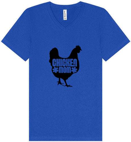 Chicken Mom Unisex V-Neck Shirt