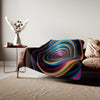 Sweatshirt Blanket – Plush Fleece Throw, 2 Size Options