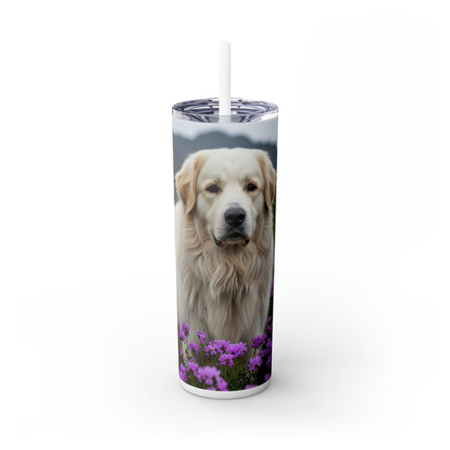 Skinny Tumbler with Straw – 20 oz Stainless Steel Cup