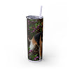 Skinny Tumbler with Straw – 20 oz Stainless Steel Cup