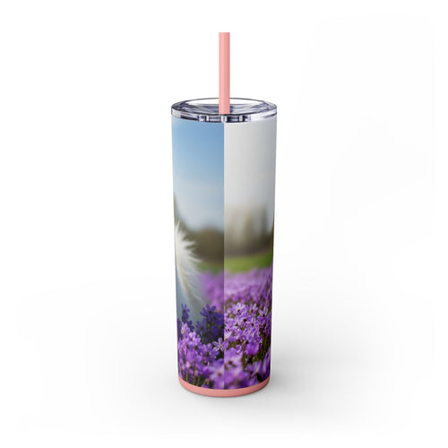 Skinny Tumbler with Straw – 20 oz Stainless Steel Cup