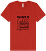 Silence is Suspicious Unisex V-Neck Shirt