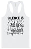 Silence is Suspicious Women's Racerback Tank