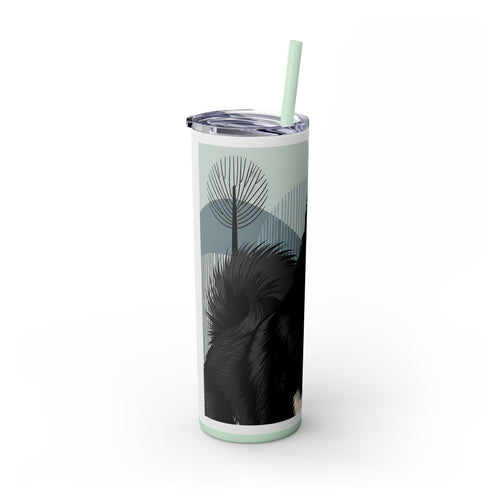 Skinny Tumbler with Straw – 20 oz Stainless Steel Cup