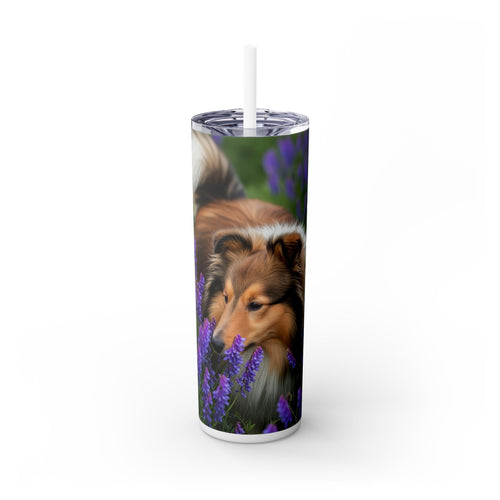 Skinny Tumbler with Straw – 20 oz Stainless Steel Cup