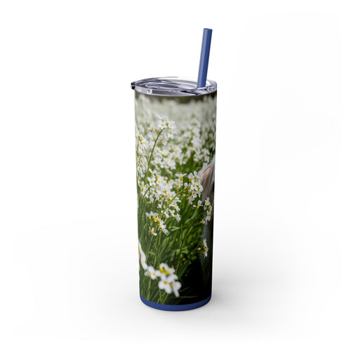 Skinny Tumbler with Straw – 20 oz Stainless Steel Cup