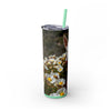 Skinny Tumbler with Straw – 20 oz Stainless Steel Cup