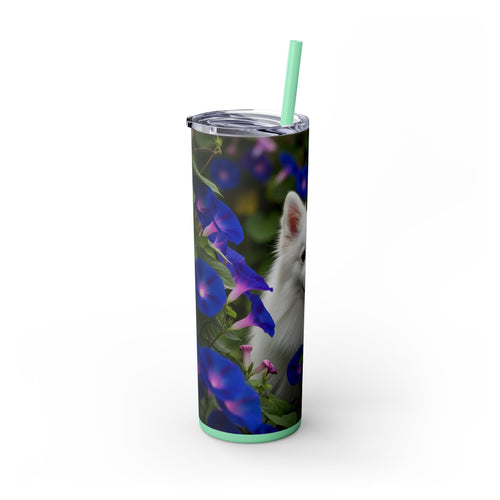 Skinny Tumbler with Straw – 20 oz Stainless Steel Cup