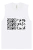 Super Mom, Super Wife, Super Tired Muscle Tank