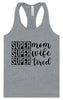 Super Mom, Super Wife, Super Tired Women's Racerback Tank