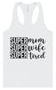 Super Mom, Super Wife, Super Tired Women's Racerback Tank