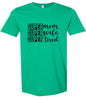 Super Mom, Super Wife, Super Tired Adult Gildan Soft Shirt
