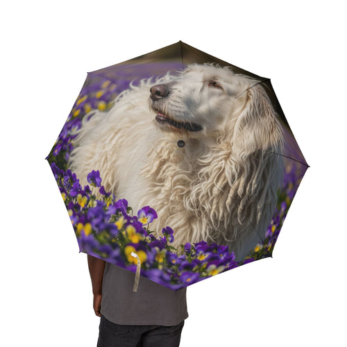 48 Semi-Automatic Umbrella – Windproof Large Travel Rain Umbrella