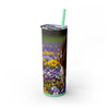Skinny Tumbler with Straw – 20 oz Stainless Steel Cup