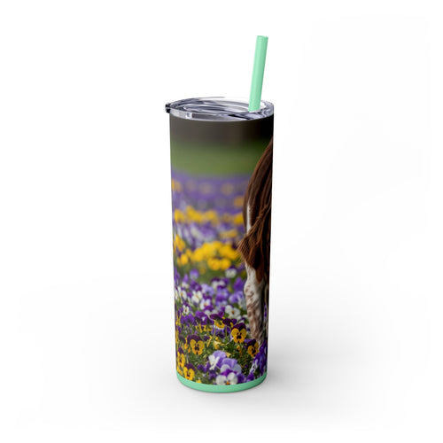 Skinny Tumbler with Straw – 20 oz Stainless Steel Cup