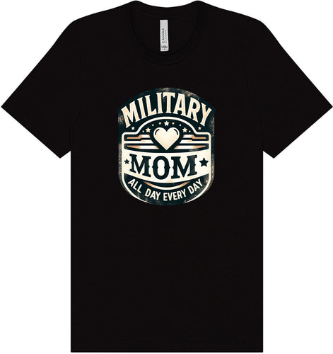 Proud Military Mom Adult Bella Canvas Shirt
