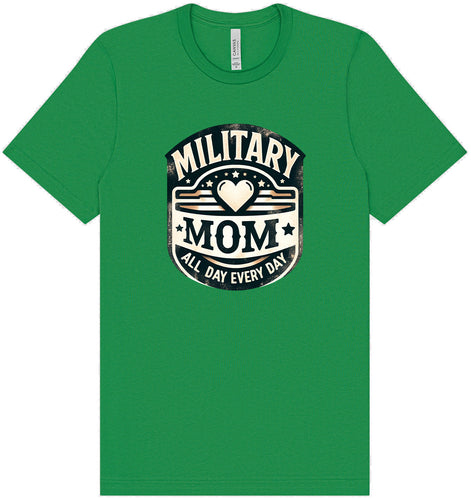 Proud Military Mom Adult Bella Canvas Shirt