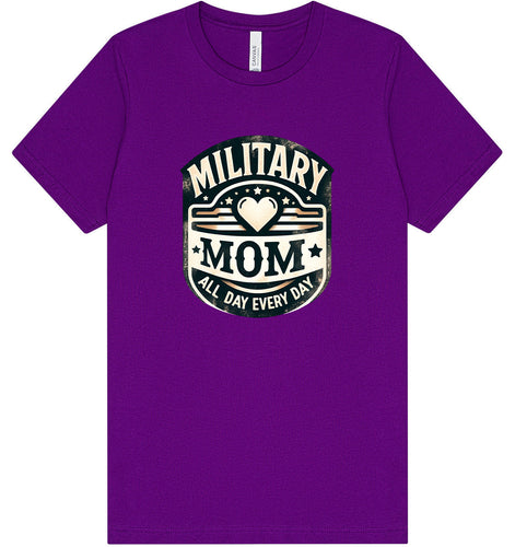 Proud Military Mom Adult Bella Canvas Shirt