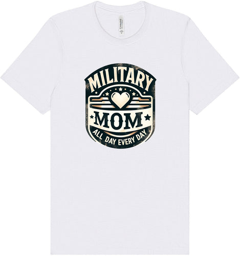 Proud Military Mom Adult Bella Canvas Shirt