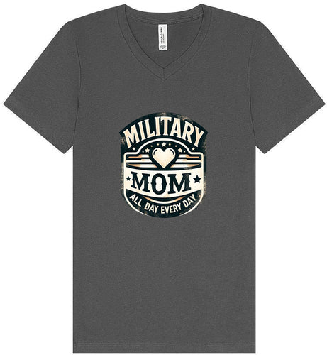 Proud Military Mom Unisex V-Neck Shirt