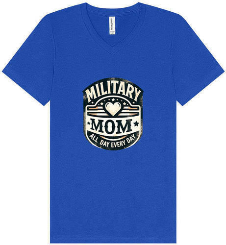 Proud Military Mom Unisex V-Neck Shirt