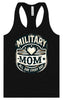 Proud Military Mom Women's Racerback Tank