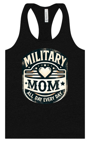 Proud Military Mom Women's Racerback Tank
