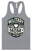 Proud Military Mom Women's Racerback Tank