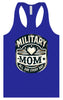 Proud Military Mom Women's Racerback Tank