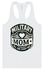 Proud Military Mom Women's Racerback Tank