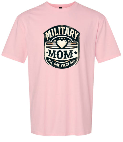 Proud Military Mom Adult Gildan Soft Shirt