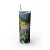 Skinny Tumbler with Straw – 20 oz Stainless Steel Cup
