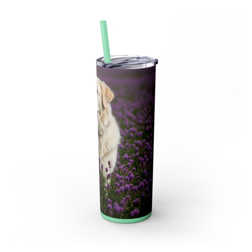 Skinny Tumbler with Straw – 20 oz Stainless Steel Cup