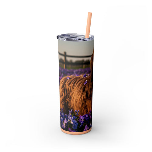 Skinny Tumbler with Straw – 20 oz Stainless Steel Cup
