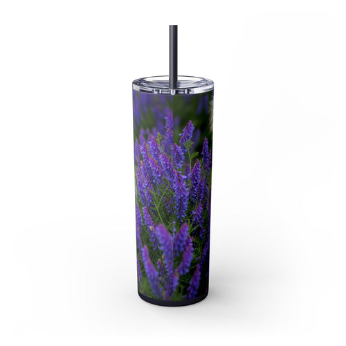 Skinny Tumbler with Straw – 20 oz Stainless Steel Cup