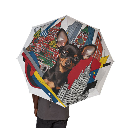 48 Semi-Automatic Umbrella – Windproof Large Travel Rain Umbrella
