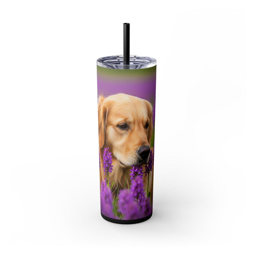 Skinny Tumbler with Straw – 20 oz Stainless Steel Cup