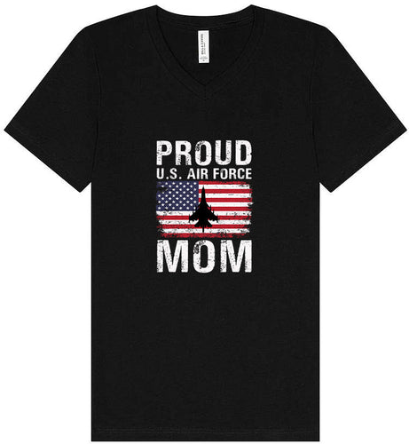 Proud Air Force Mom Unisex V-Neck Shirt