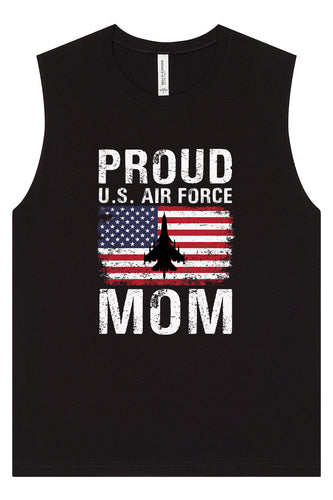 Proud Air Force Mom Muscle Tank