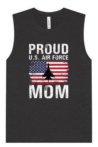 Proud Air Force Mom Muscle Tank