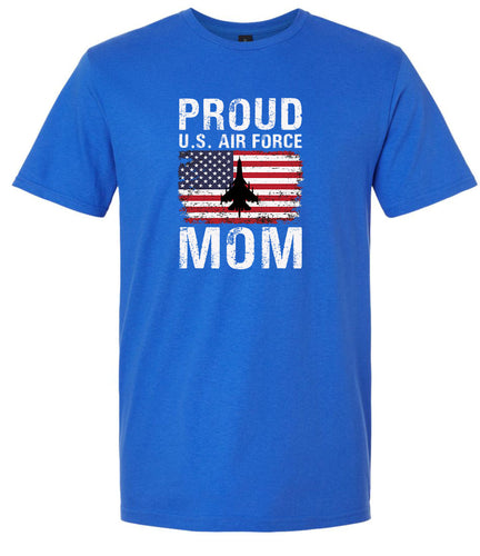 Proud Air Force Mom Adult Gildan Soft Shirt