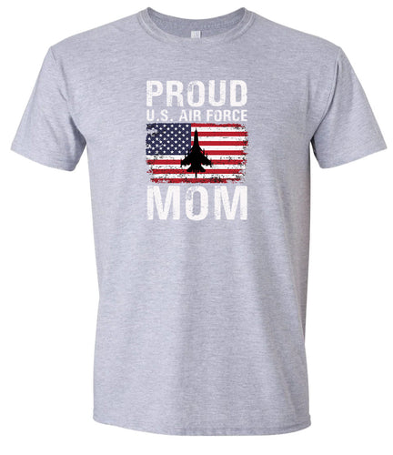 Proud Air Force Mom Adult Gildan Soft Shirt