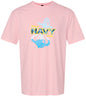 Proud Navy Mom Adult Gildan Soft Shirt