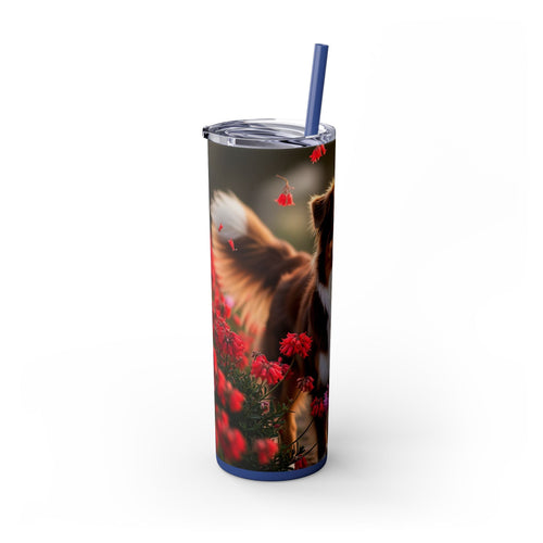 Skinny Tumbler with Straw – 20 oz Stainless Steel Cup