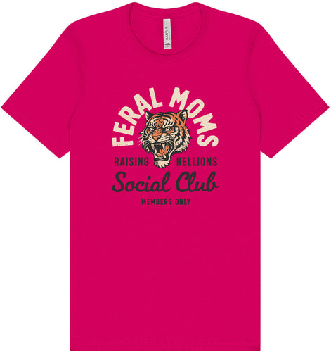 Feral Moms Social Club Adult Bella Canvas Shirt